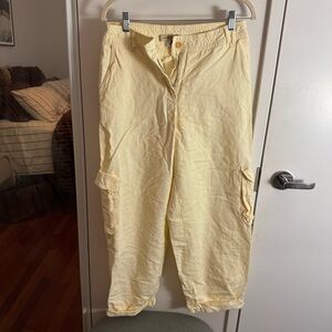 See by Chloé Pale Yellow Cargo Jumpsuit Cargo Pants